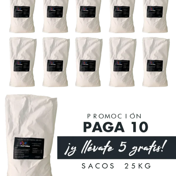 Promo 10+5 Sacos 20kg/25kg  Tierra diatomeas