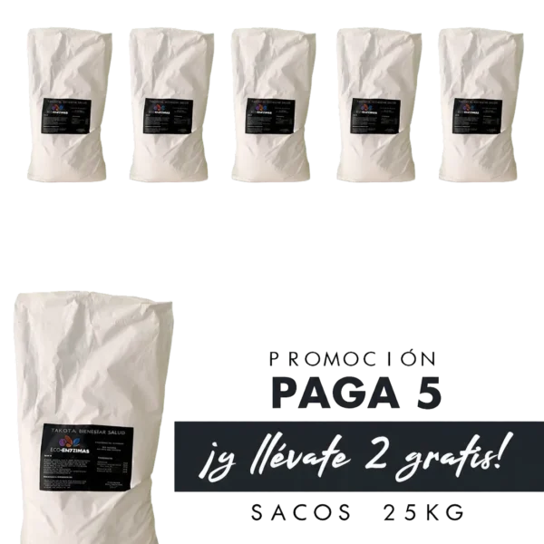 Promo 5+2 Sacos 20/25kg  Tierra diatomeas